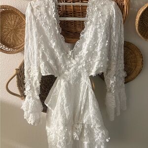 Avec Les Filles Floral Lace Dress